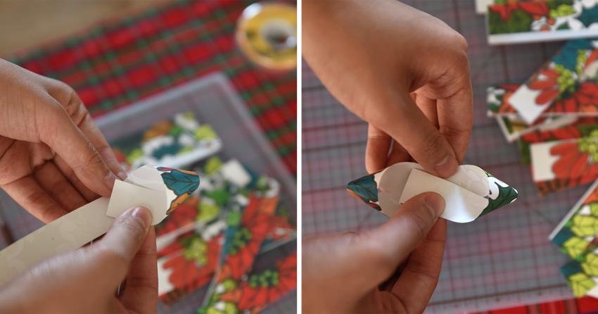 Folding figure-eight loops for the bow