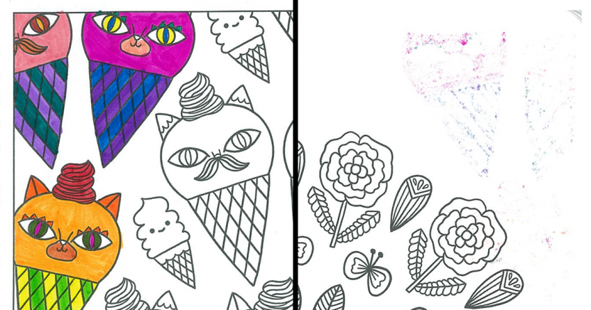 Crayola Super Tips on standard 20lb copy paper