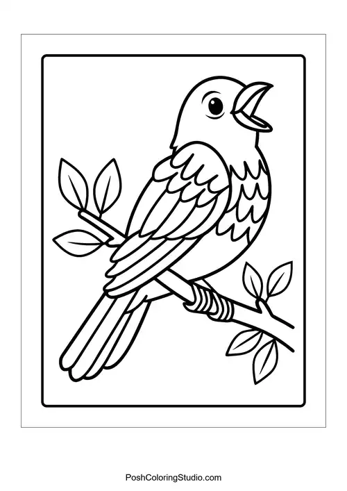 A bird perched on a flower stem.