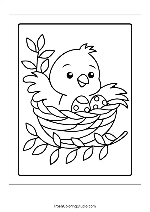 A bird perched on a branch with flowers.