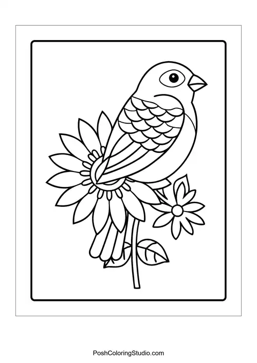 A bird standing on a rock with grass around.