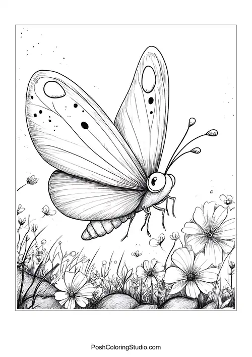 Butterfly Coloring Pages sample thumbnail