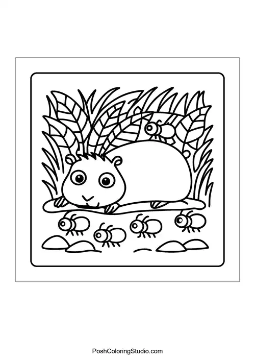 A squirrel and an otter sharing an apple under a tree.