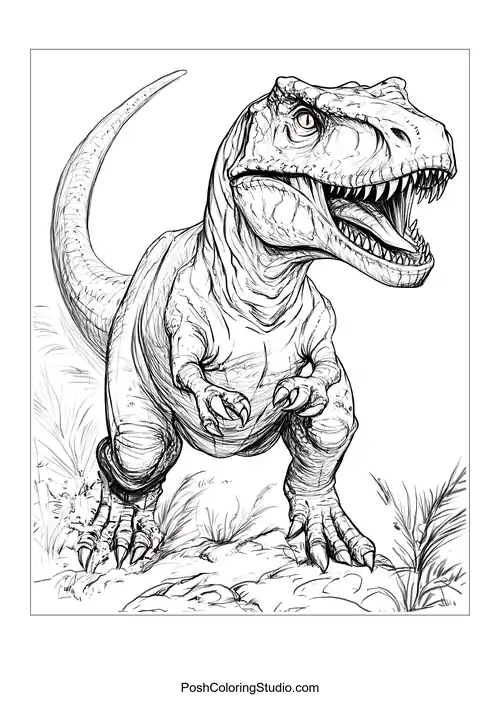 A dinosaur with a long neck and a cheerful expression.