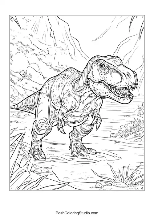 A dinosaur with a long neck and a friendly expression.