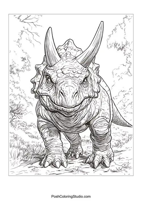 A dinosaur with a long neck and a friendly smile.