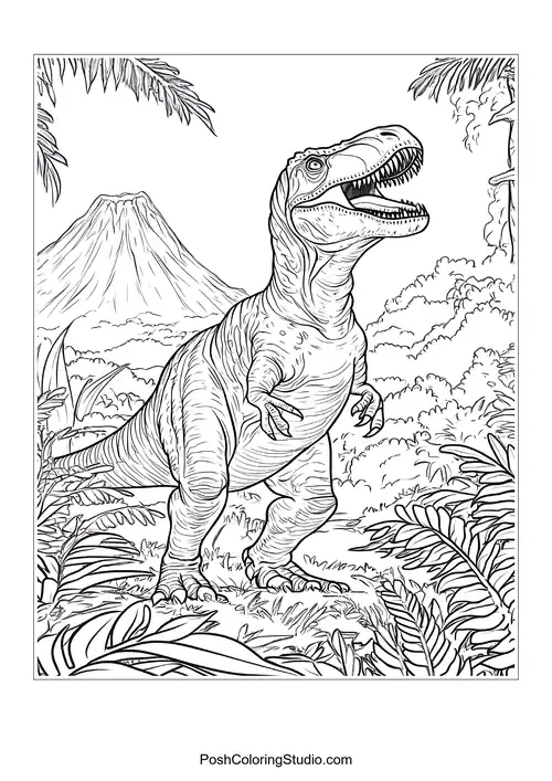 A dinosaur with a long neck and a cheerful expression.