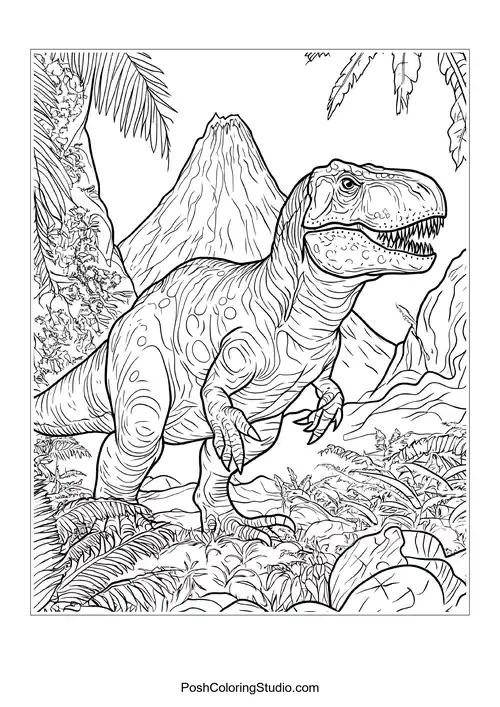 A dinosaur with a long neck and a friendly demeanor.