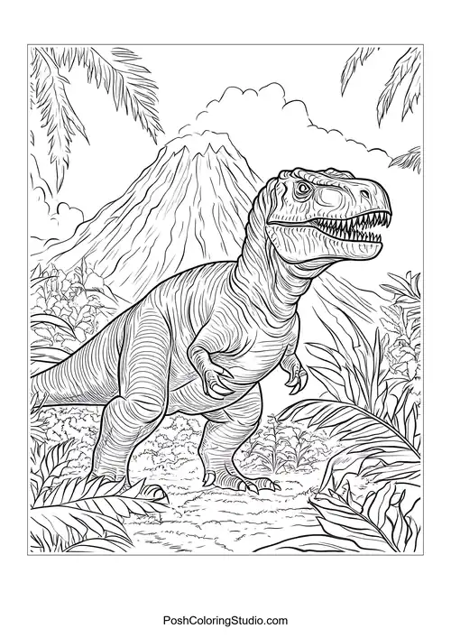 A dinosaur with a long neck and a friendly expression.
