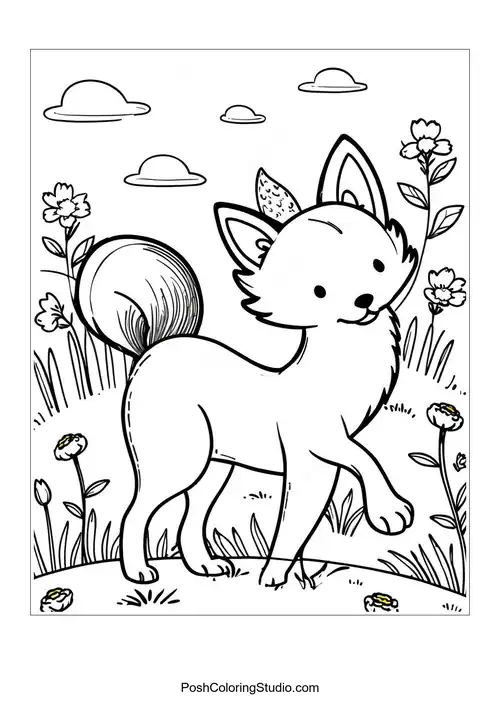 Fox Coloring Pages sample thumbnail