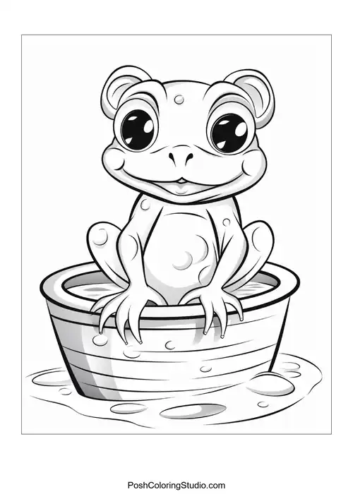 Frog Coloring Pages sample thumbnail