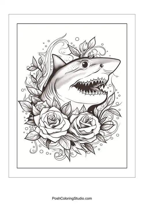Shark Coloring Pages sample thumbnail