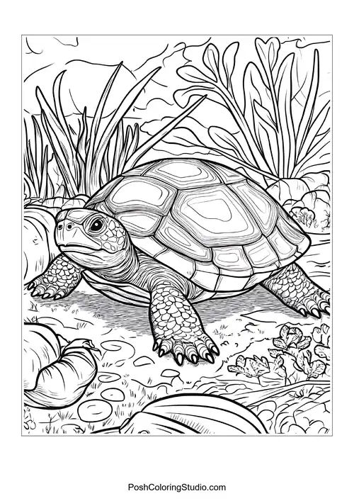 Turtle Coloring Pages sample thumbnail