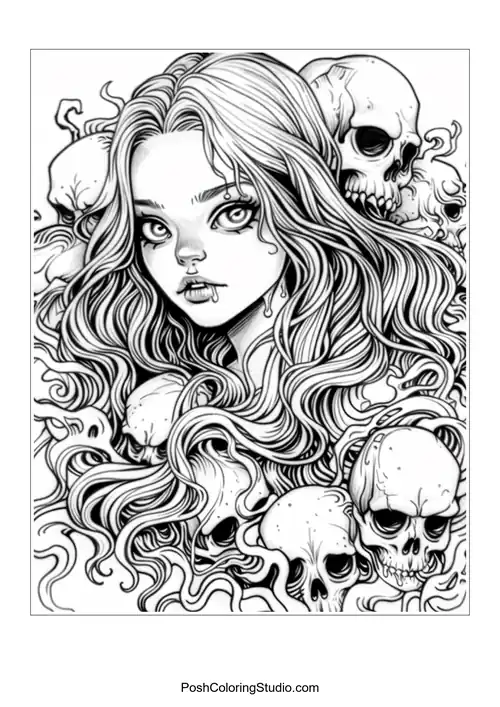 Halloween Ghost Coloring Pages sample thumbnail