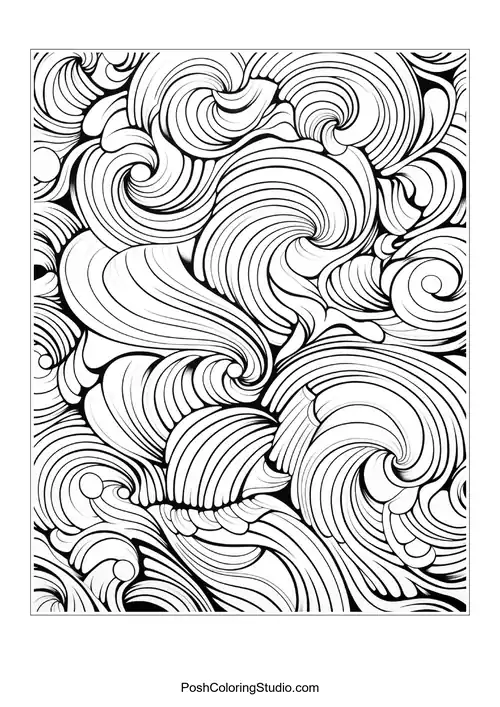 Patterns Fantasy Coloring Pages sample thumbnail