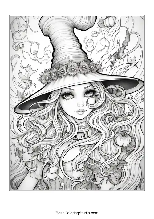 Witch Coloring Pages sample thumbnail