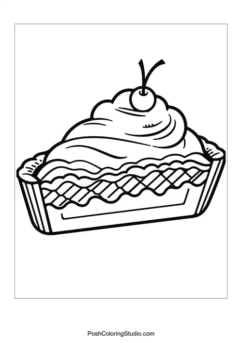 A pie with a lattice crust and fruit filling.