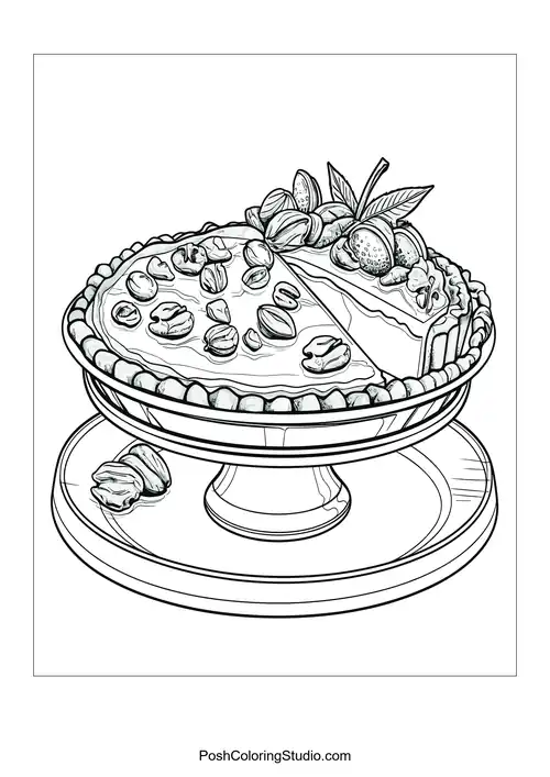 A pie with a decorative crust and fruit.