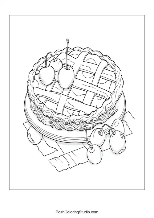 A cake with layers and a cherry on top.