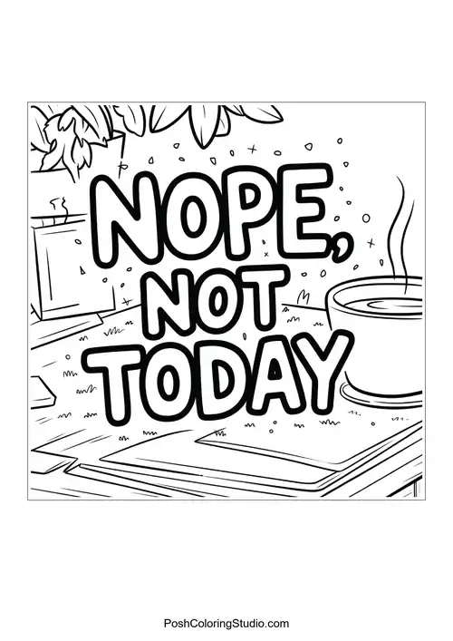 Adult 70 Snarky Quotes Coloring Pages sample thumbnail
