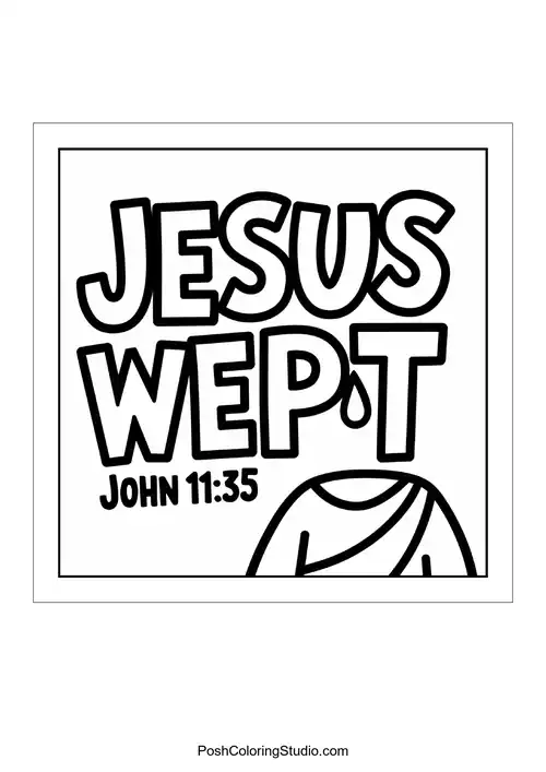 The phrase 'Jesus Wept.' in a bold font.
