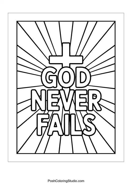 Christian Quotes Coloring Pages sample thumbnail