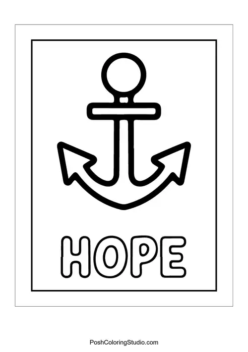 An anchor with the word 'Hope.'.