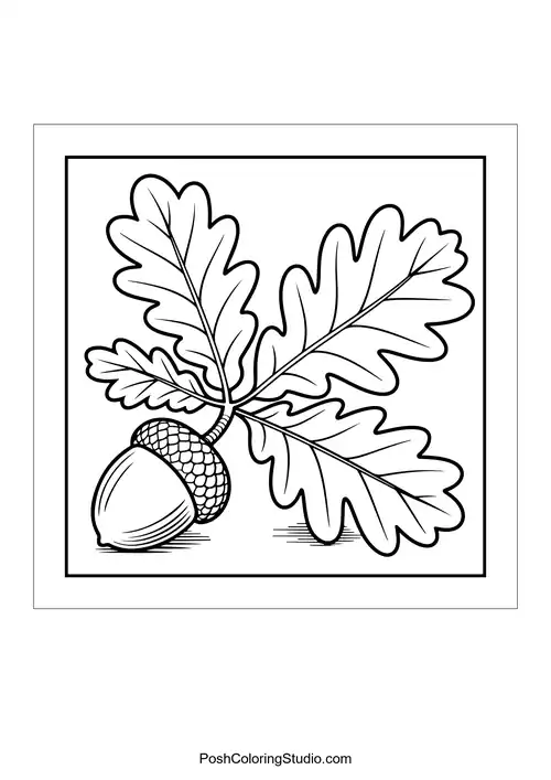 Autumn Adult Coloring Pages sample thumbnail