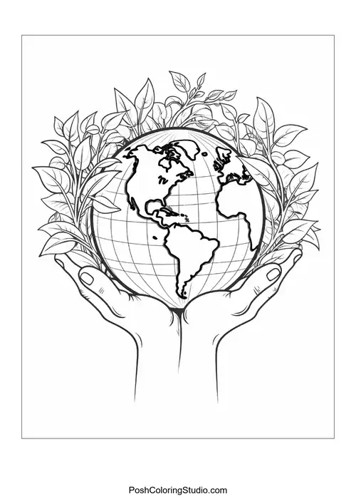Earth Day Coloring Pages sample thumbnail