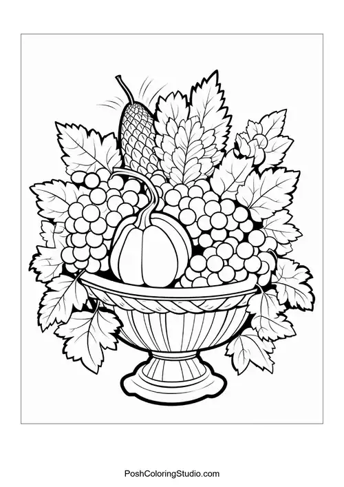 Thanksgiving Coloring Pages sample thumbnail